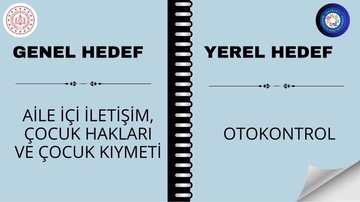 2025-2026 Yerel Hedef İçerikleri (Bayburt - Rehberlik)